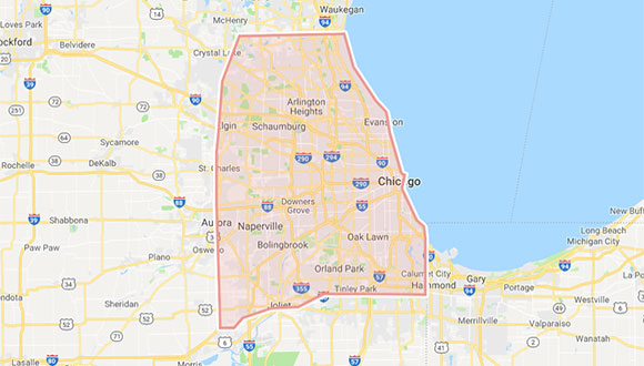 GC Financial Advisors service area map